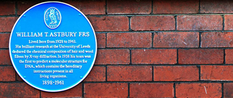 Astbury is recognised with blue plaque