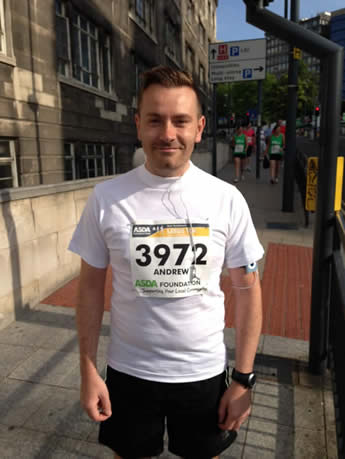 Andrew in the Leeds 10K